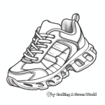 Ultra-Light Running Shoe Coloring Pages 1