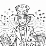 Uncle Sam Fourth of July Coloring Pages 2