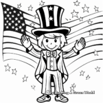Uncle Sam Fourth of July Coloring Pages 4