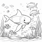 Under the Sea: Whale and Friends Coloring Pages 1