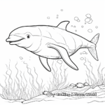 Underwater Adventure: Dolphin Coloring Pages 2
