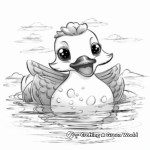 Underwater Adventures Rubber Duck Coloring Pages 1
