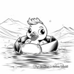 Underwater Adventures Rubber Duck Coloring Pages 3