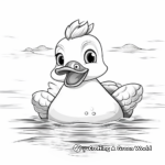 Underwater Adventures Rubber Duck Coloring Pages 4