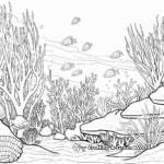 Underwater Coral Reef Coloring Pages 3