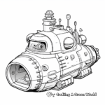 Underwater Exploration Tank Coloring Pages 3