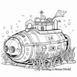 Underwater Exploration Tank Coloring Pages 4