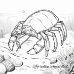 Underwater Hermit Crab Coloring Pages 3