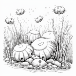 Underwater Sea Worm Coloring Pages for Ocean lovers 3