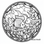 Underwater Stained Glass Coloring Pages 2