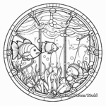 Underwater Stained Glass Coloring Pages 3