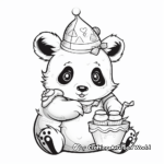 Unicorn Panda Tea Party Coloring Pages 2