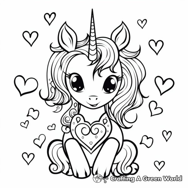 Adorable Cute Unicorn Coloring Pages - Free &amp; Printable!