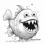 Unique Anglerfish Coloring Pages for Illuminating Fun 3