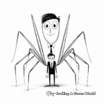 Unique Daddy Long Legs Spider Coloring Pages 1