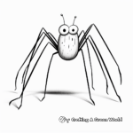 Unique Daddy Long Legs Spider Coloring Pages 3