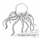 Unique Octopus and Squid Coloring Pages 3