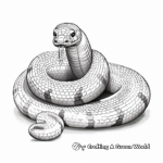 Unique Rainbow Boa Snake Coloring Pages 1