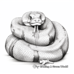 Unique Rainbow Boa Snake Coloring Pages 3