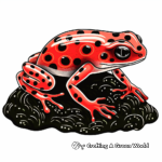 Unique Strawberry Poison Dart Frog Coloring Pages 2