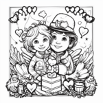 Valentine's Card Coloring Pages 4