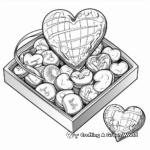 Valentines Day Chocolate Box Coloring Pages 1