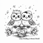 Valentine's Day Gift Coloring Pages for Lovebirds 3