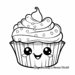 Valentine's Day Love Cupcake Coloring Pages 1