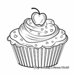 Valentine's Day Love Cupcake Coloring Pages 2