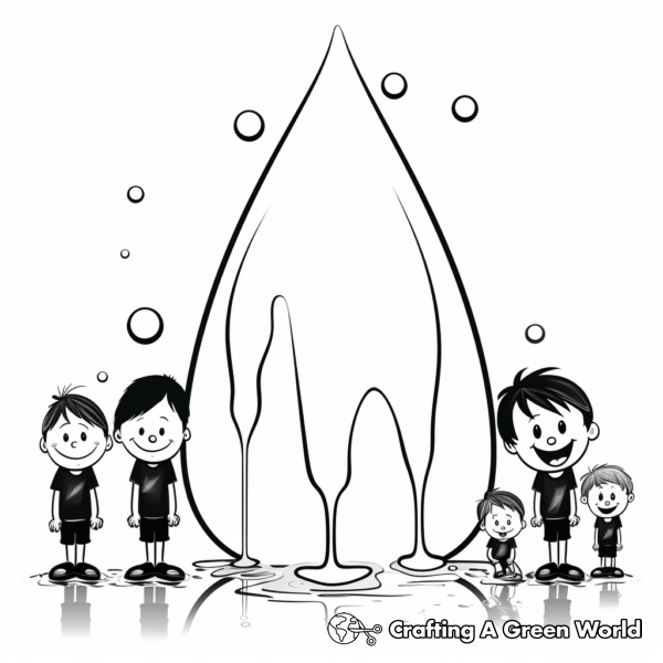 Raindrop Coloring Pages - Free &amp; Printable!
