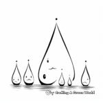 Various Sizes of Raindrop Coloring Pages 4