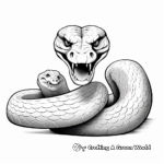 Venomous Viper Snake Coloring Pages 1