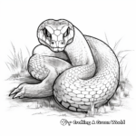 Venomous Viper Snake Coloring Pages 2