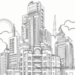 Vertical Skyscraper Coloring Pages 1