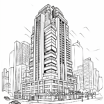 Vertical Skyscraper Coloring Pages 2