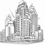Vertical Skyscraper Coloring Pages 3