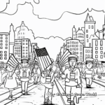 Veterans Day Parade Scene Coloring Pages 2