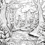 Vibrant Amazon Rainforest Coloring Pages 2