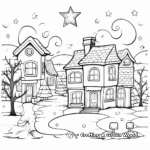 Vibrant Christmas Lights Coloring Pages 1