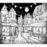 Vibrant Christmas Lights Coloring Pages 2