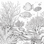 Vibrant Coral Reef Coloring Pages 4