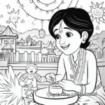 Vibrant Diwali Coloring Pages 3