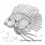 Vibrant Hued Lionfish Coloring Pages 2