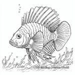 Vibrant Hued Lionfish Coloring Pages 4