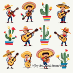Vibrant Mariachi Band Coloring Pages 4