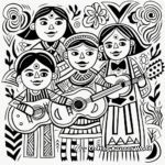Vibrant Mexican Folk Art Coloring Pages 4
