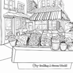Vibrant USA Street Foods Coloring Pages 1