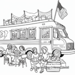 Vibrant USA Street Foods Coloring Pages 4
