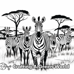 Zebra Coloring Pages - Free &amp; Printable!