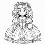 Victorian Doll Coloring Pages for History Lovers 2